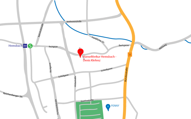 Denis Klefenz Google Maps Karte Ihr Ansprechpartner für Versicherungen in Hemsbach